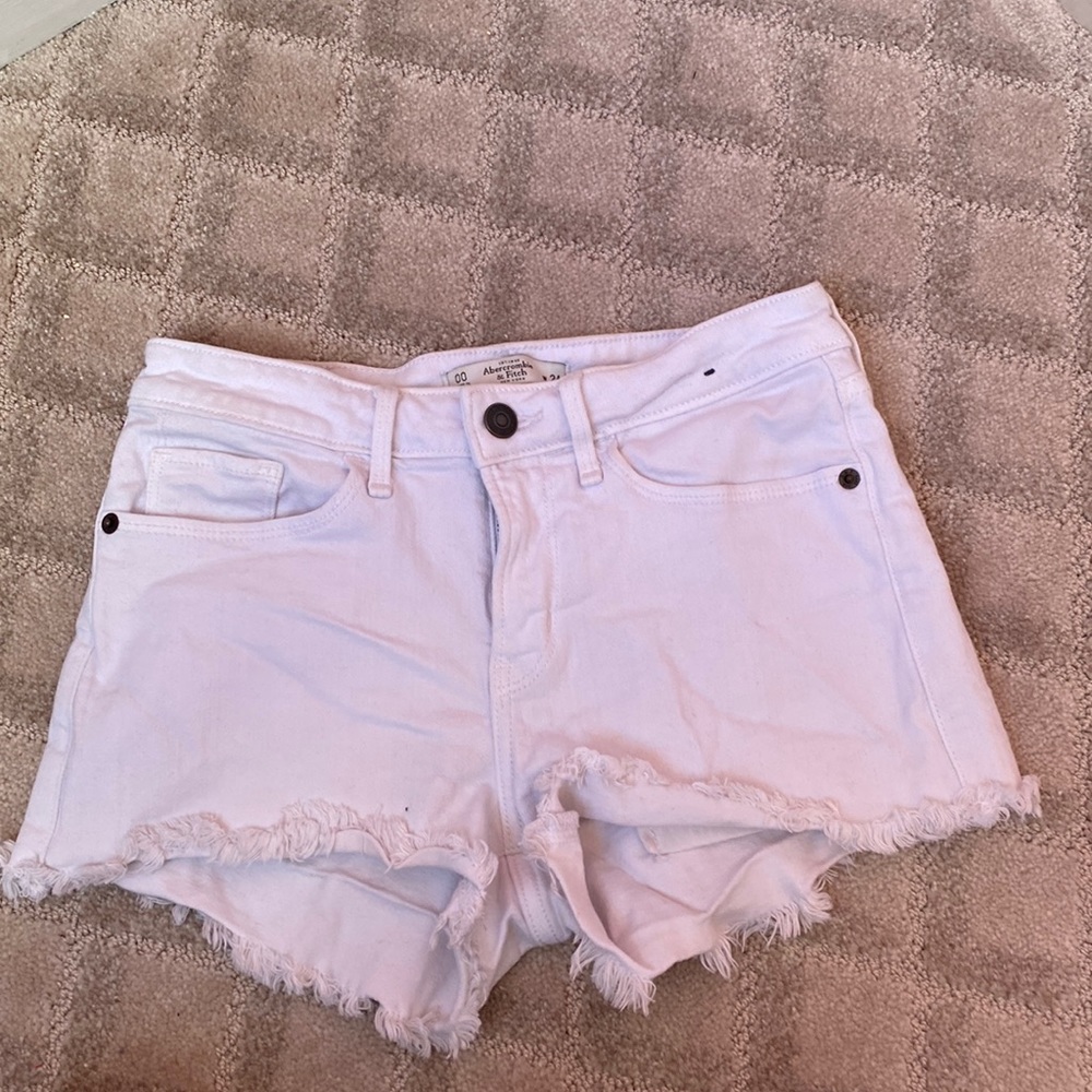 Abercrombie and Fitch White Shorts